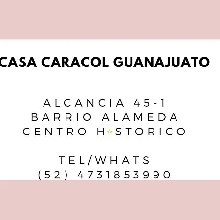 Casa Caracol Guanajuato Aparthotel Exterior photo